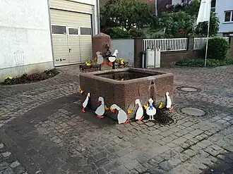 Gänsebrunnen in der Moorbachstraße