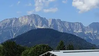 Kneifelspitze vor dem Untersbergmassiv