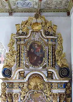 Auszug des rechten Seitenaltars