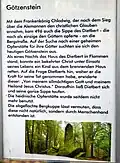 Götzenstein Hinweistafel