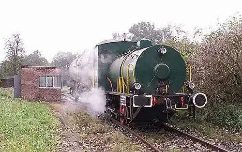 Hanomag-Dampfspeicherlokomotive (in Heinsberg-Oberbruch)