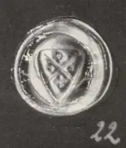 Hohlpfennig der Grafen von Gützkow ca. 1270