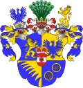 Wappen der Grafen von Gaschin, Freiherren von und zu Rosenberg, von der WB abweichende Variation
