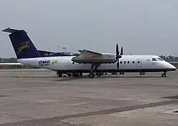 De Havilland DHC-8-100 der GMG Airlines in ehemaliger Bemalung
