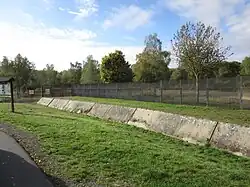 Blick auf Fahrzeugblockaden