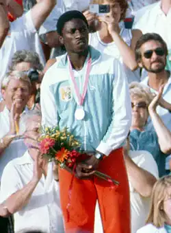 Der Olympiazweite von 1984 Gabriel Tiacoh kam hier auf den siebten&nbsp;Platz