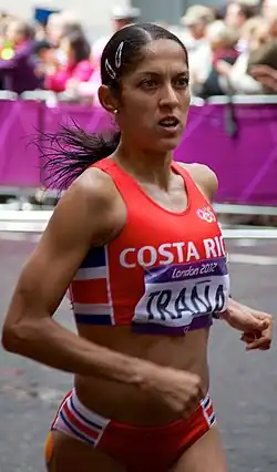 Gabriela Traña war als Dreizehnte ihres Vorlaufs ohne Chance auf eine Teilnahme am&nbsp;Finale