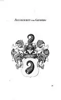 Stammwappen der Freiherren von Gaisberg, nach Tyroff AT, zwischen 1831 und 1868
