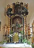 Der linke Seitenaltar