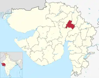 Lagekarte des Distrikts