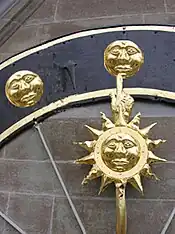 Zifferblatt mit Stundeneinteilung