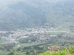 Blick über Gaotou, aufgenommen im März 2012