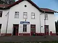 Bahnhofsgebäude in Mihăileni