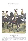 Zwei Reiter, Unteroffizier und Offizier (1785)