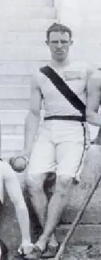 Robert Garrett – 1896 Doppelolympiasieger im Kugelstoßen und&nbsp;Diskuswurf – kam auf den dritten&nbsp;Platz