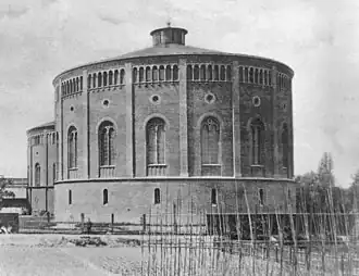 Die beiden baugleichen Gasbehälter um 1882