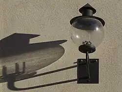 Nachbau der ersten Gaslaterne von Lampadius