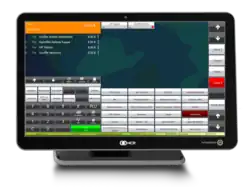 Gastronomie-Kassensystem mit geöffnetem Tisch und Gangfolge (AmadeusKasse)