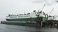 Autotransporter Fidelio im Schwimmdock