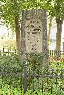 Gedenkstätte von 1853 am Ort der Schlacht bei Sievershausen