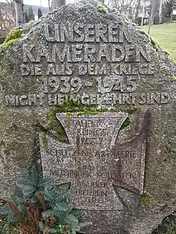 Gedenkstein Parkfriedhof Meiningen