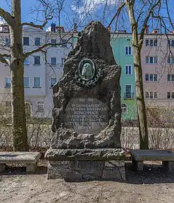 Denkmal zur Angliederung Hofs an Bayern im Wittelsbacherpark