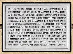 Gefängnis des Amtsge­richts Lichtenberg