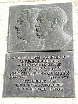 Gedenktafel in der Richard-Sorge-Straße, Berlin