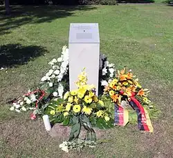 Gedenktafel für Maueropfer ohne eigene Grabstelle, in Berlin-Baumschulenweg