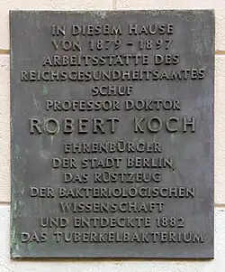 Gedenktafel in der Luisenstraße 57 in Berlin-Mitte