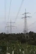 Unterquerung der 380 kV-Leitung Großgartach-Pulverdingen bei Löchgau