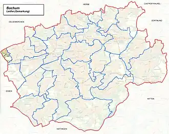 Lage von Leithe im Wattenscheid