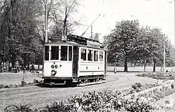 Straßenbahn Utrecht im Wilhelminapark, um 1933