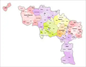 Gemeinden in der Provinz Hennegau