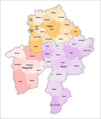 Gemeinden in der Provinz Namur