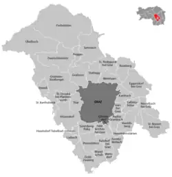 Stadt Graz und Bezirk Graz-Umgebung (Westteile)