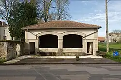 Waschhaus in Gemmelaincourt, Département Vosges