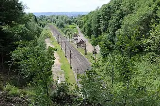 Ehemaliger Abzweig Botzelaer (2022)