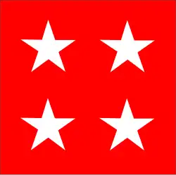 Flagge eines Generals