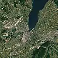 Satellitenbild Genfs