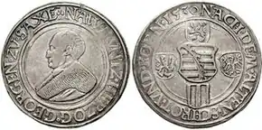 Herzog Georg, Guldengroschen von 1530 (Alleinprägung)