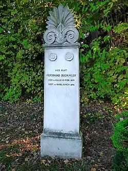 Georg Ferdinand Dümmler (1859–1896), Philologe, Archäologe, Grab auf dem Friedhof Wolfgottesacker, Basel