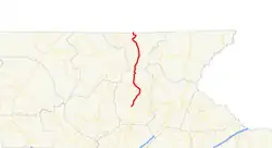 Karte der Georgia State Route 75