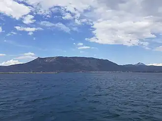 Blick von Korinth auf die Gerania-Bergkette