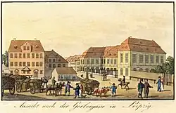 Das Richtersche Landhaus am Beginn der Gerbergasse