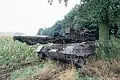 Ein deutscher Leopard-1-Panzer während der REFORGER-Übung 1983