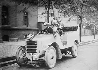 Erhardt-Lastkraftwagen mit 5-cm-Ballon­abwehr­kanone L/30 Rheinmetall (1906)