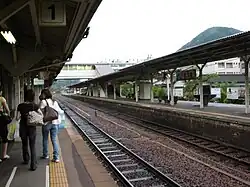 Ansicht der Bahnsteige