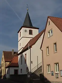 Die Kirche in Geroldshausen