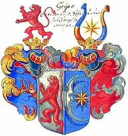 Wappen derer von Geyso 1716, Bestätigung der Besserung von 1658, Österreichisches Staatsarchiv